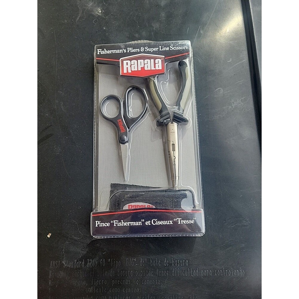 Rapala Pliers & Super Line Scissor Combo